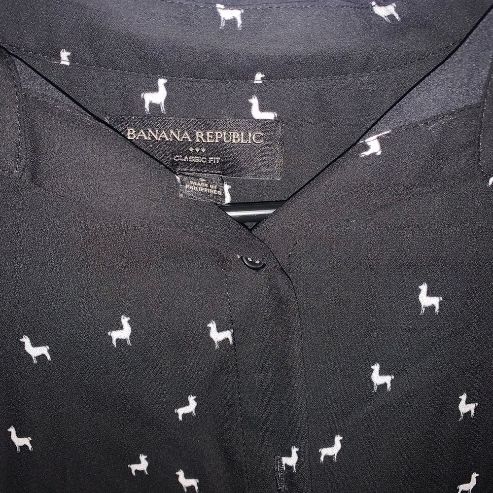 Banana Republic Llama button up shirt